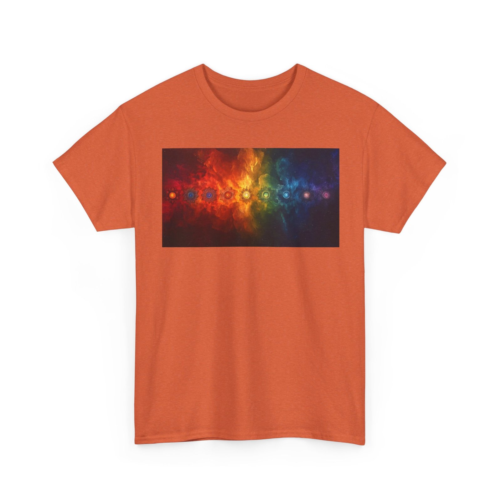 Chakras Yoga Unisex Heavy Cotton Tee - Image 31