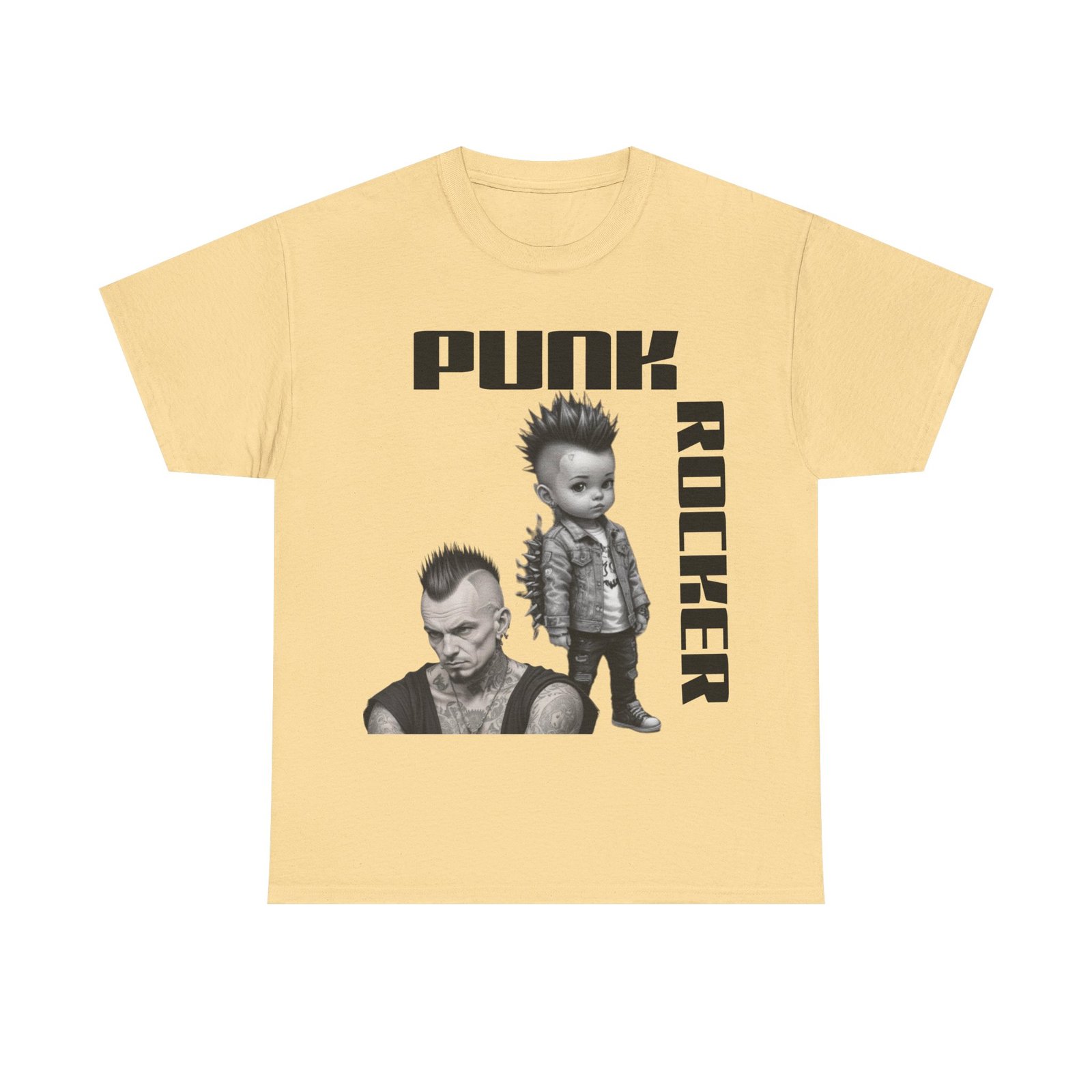 Punk Mother Daughter Father Son Grandparents Grandkids Matching Unisex Heavy Cotton Tee - Image 13