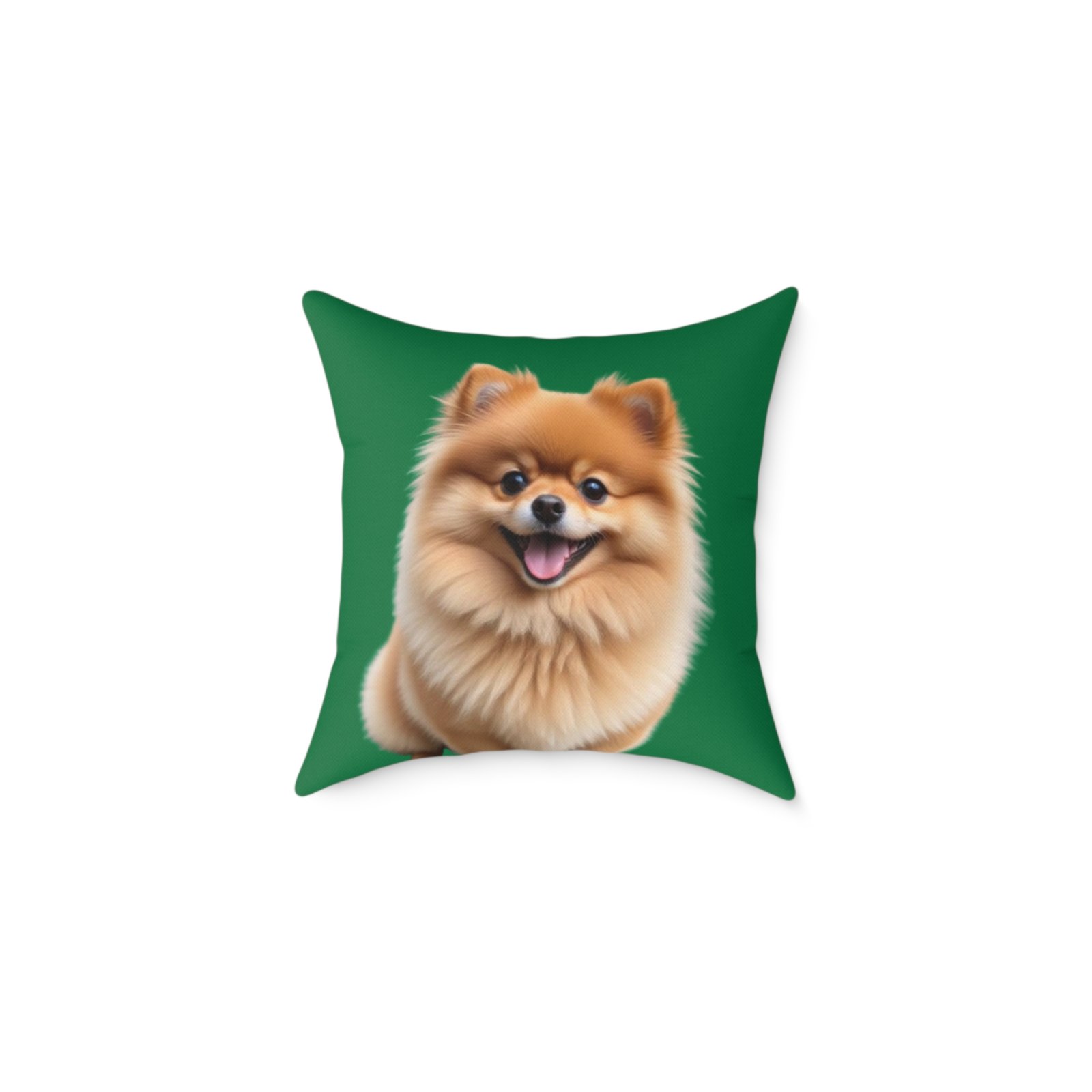 Pomeranian Dog Square Poly Canvas Pillow - Image 5