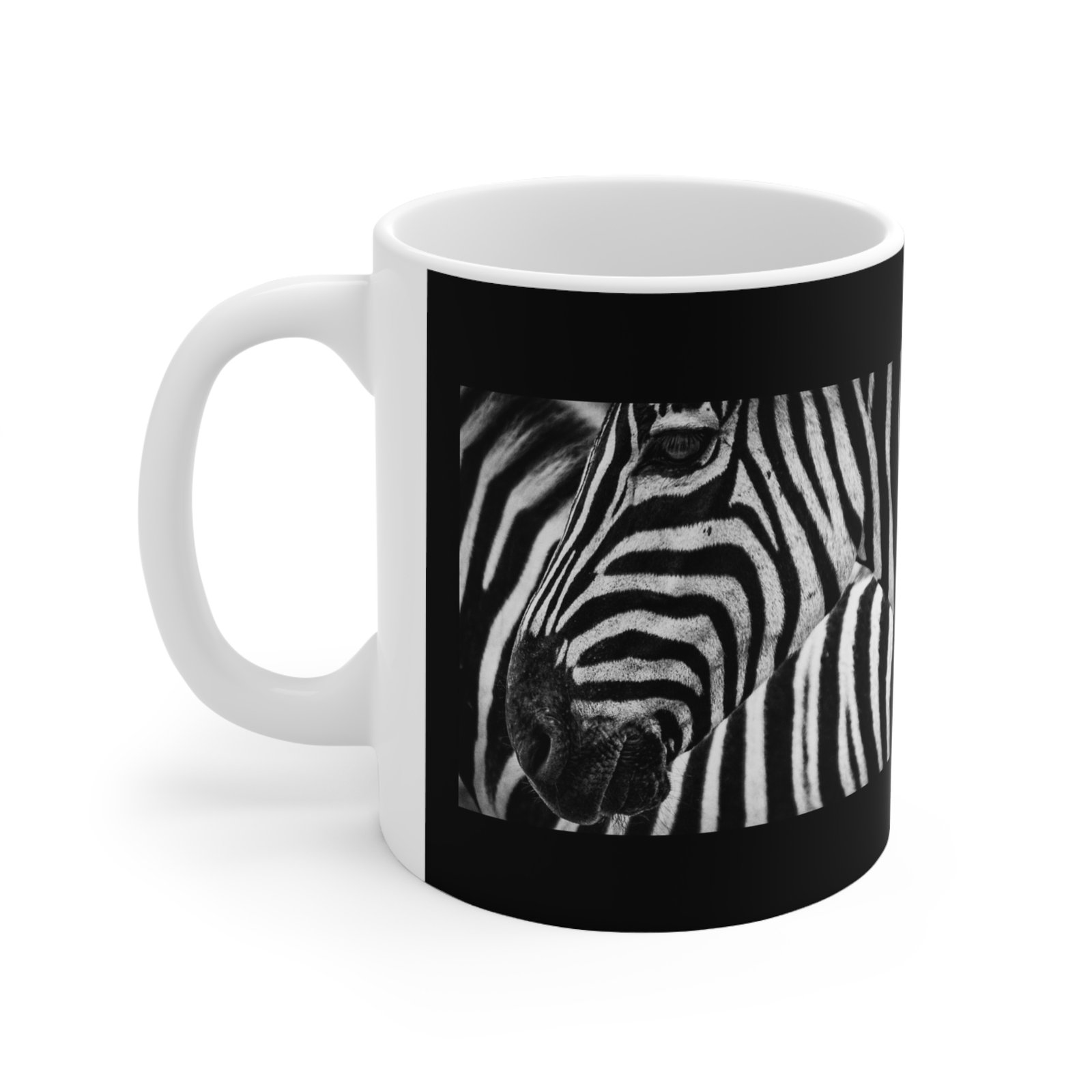 Zebra Print Ceramic Coffee Cups, 11oz, 15oz - Image 2
