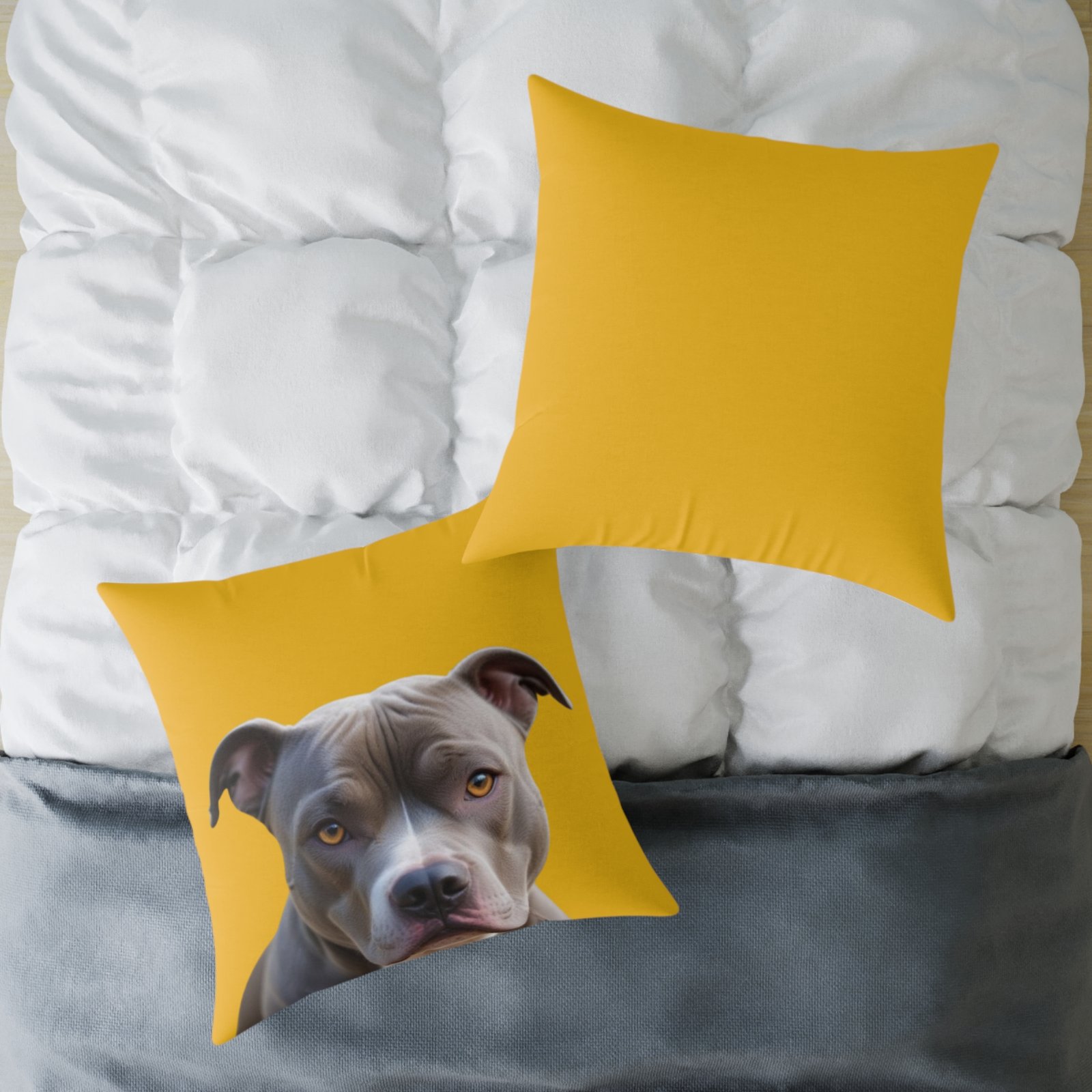 Staffordshire Bull Terrier Square Poly Canvas Pillow - Image 20