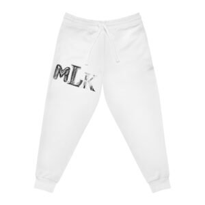 Athletic Joggers with MLK Design, Comfortable Jogging Pants, Sportswear Gift, Activewear, Fitness Apparel, Red Joggers