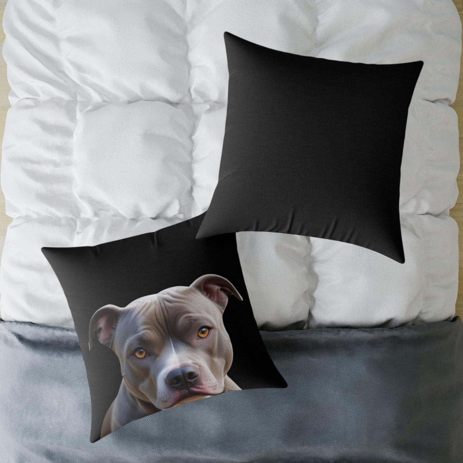 Staffordshire Bull Terrier Square Poly Canvas Pillow - Image 20