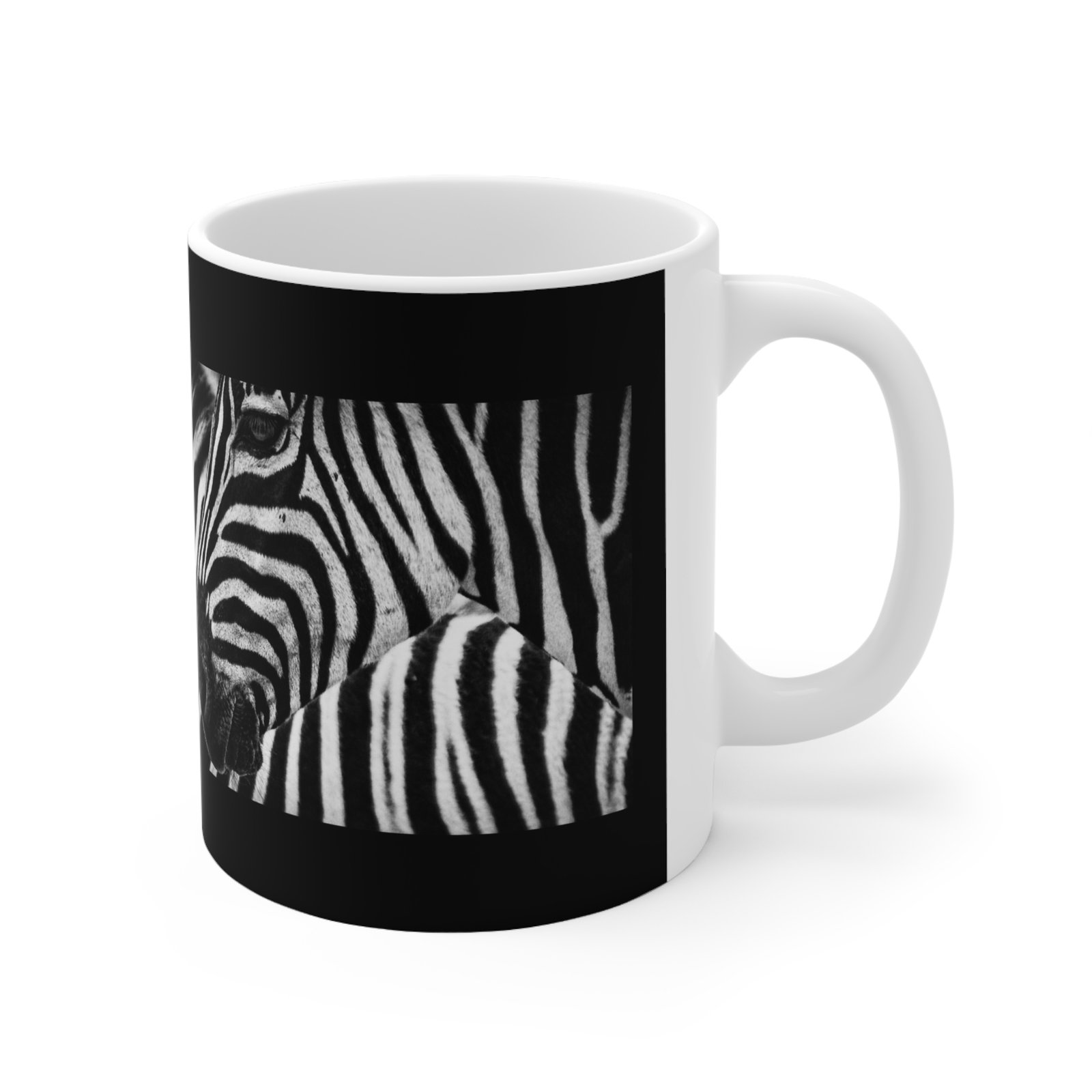 Zebra Print Ceramic Coffee Cups, 11oz, 15oz - Image 3