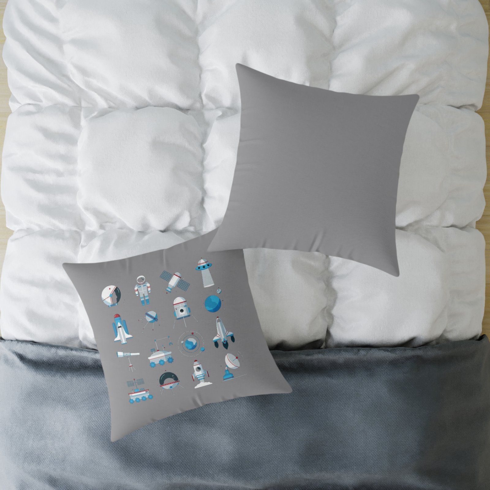 Outer Space Square Poly Canvas Pillow - Image 16