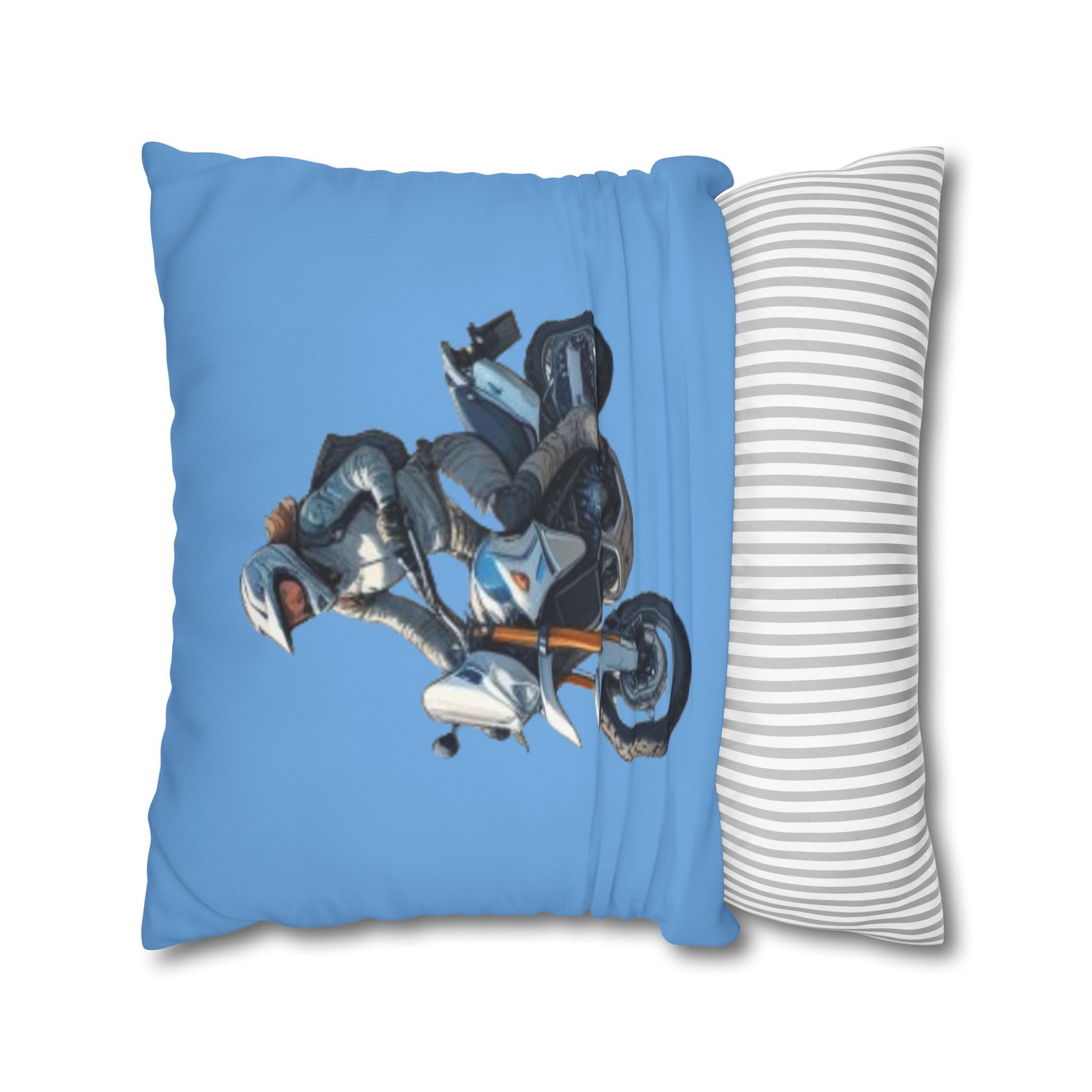 Scrambling Bikes Square Poly Canvas Pillowcase - Image 14