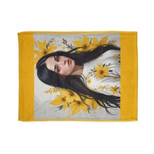 Yellow Soft Polyester Blanket