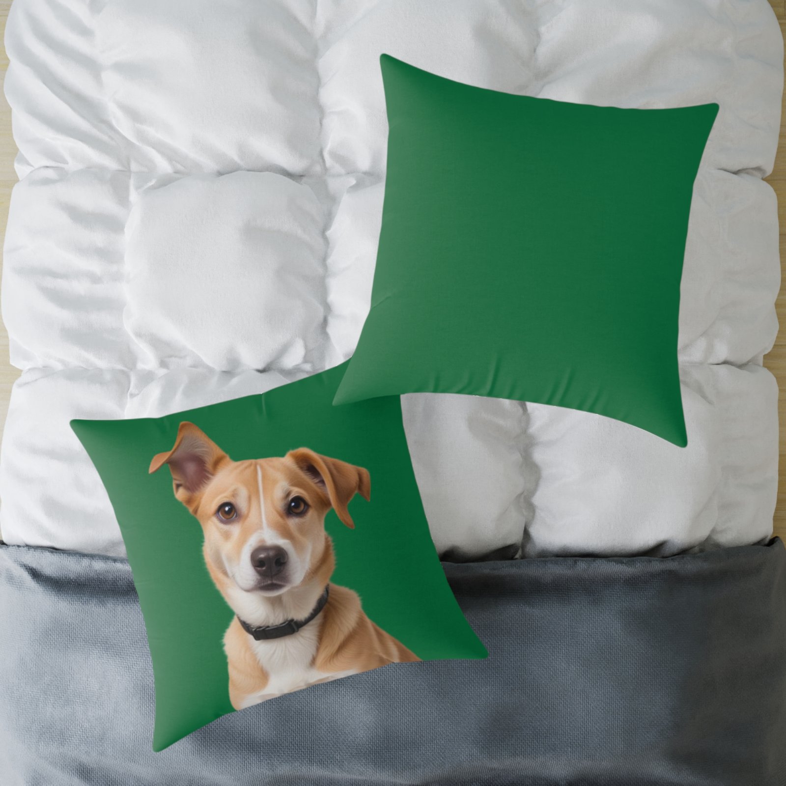 Jack Russell Square Poly Canvas Pillow - Image 20