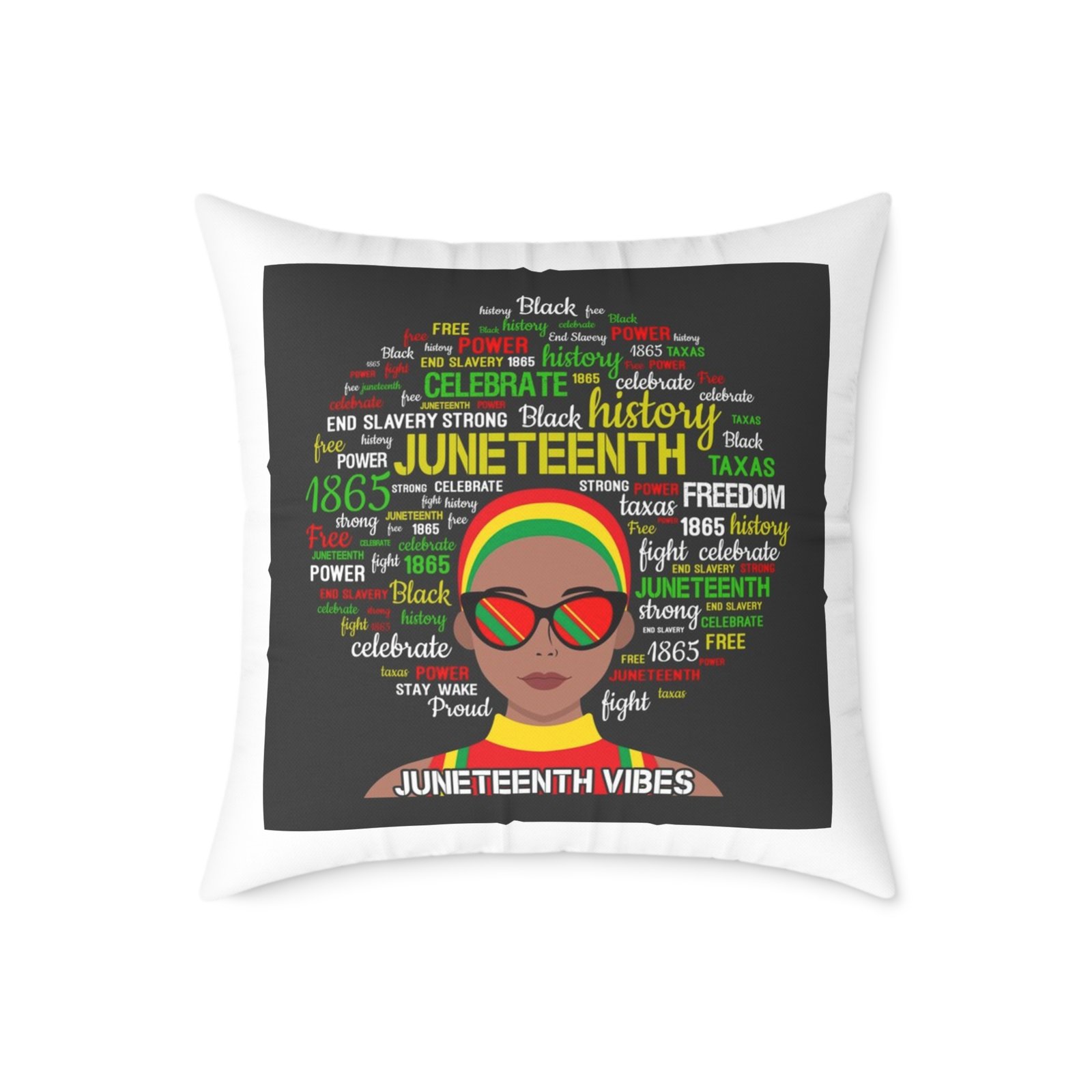 Jamaica Reggae Rasta Music Spliff Cannabis Square Poly Canvas Pillow 08 - Image 13