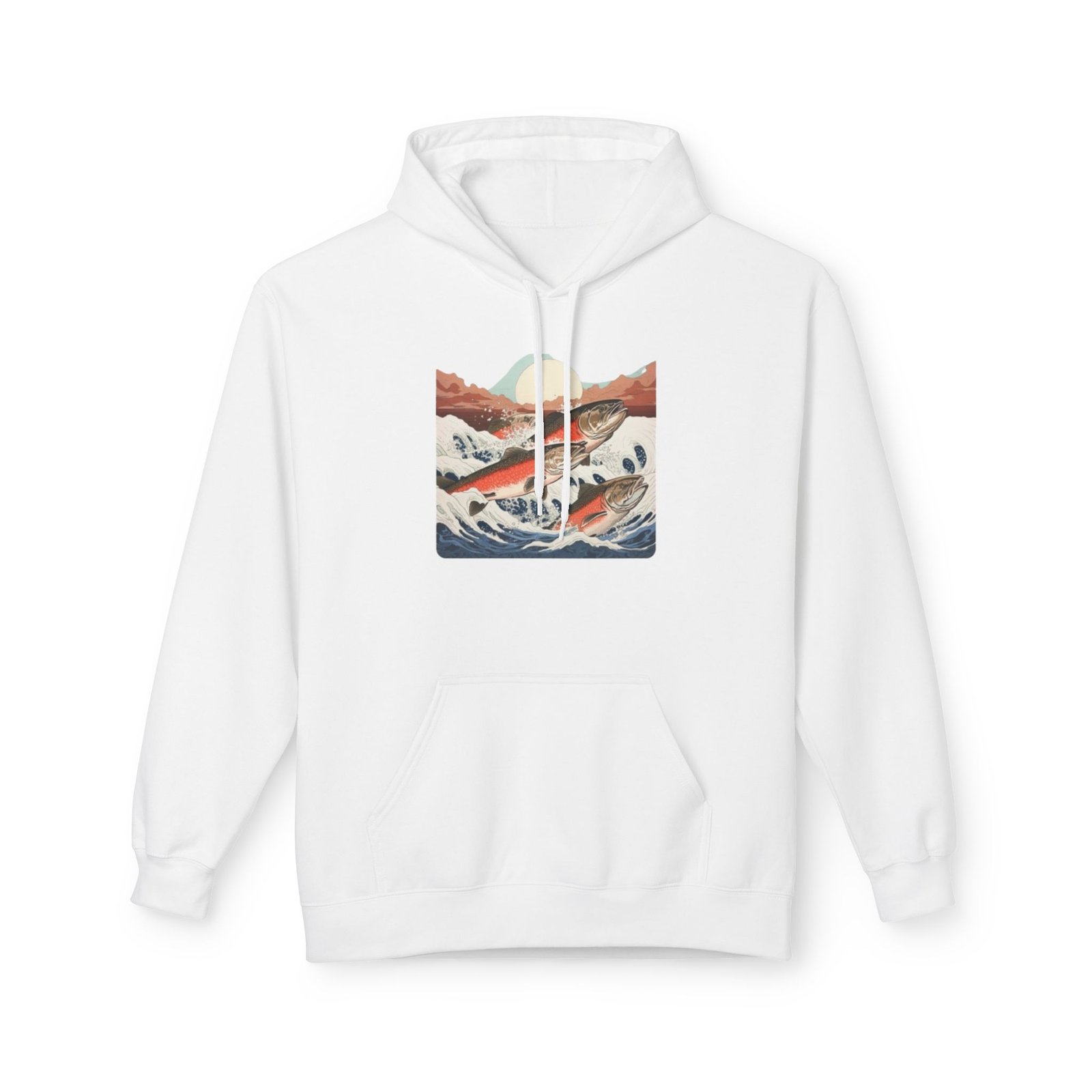Fishing Adventure Water Sport Fleece Hoodie | Perfect Gift for Anglers, Outdoor Enthusiasts, Fishing Trips, Birthdays, and Summer