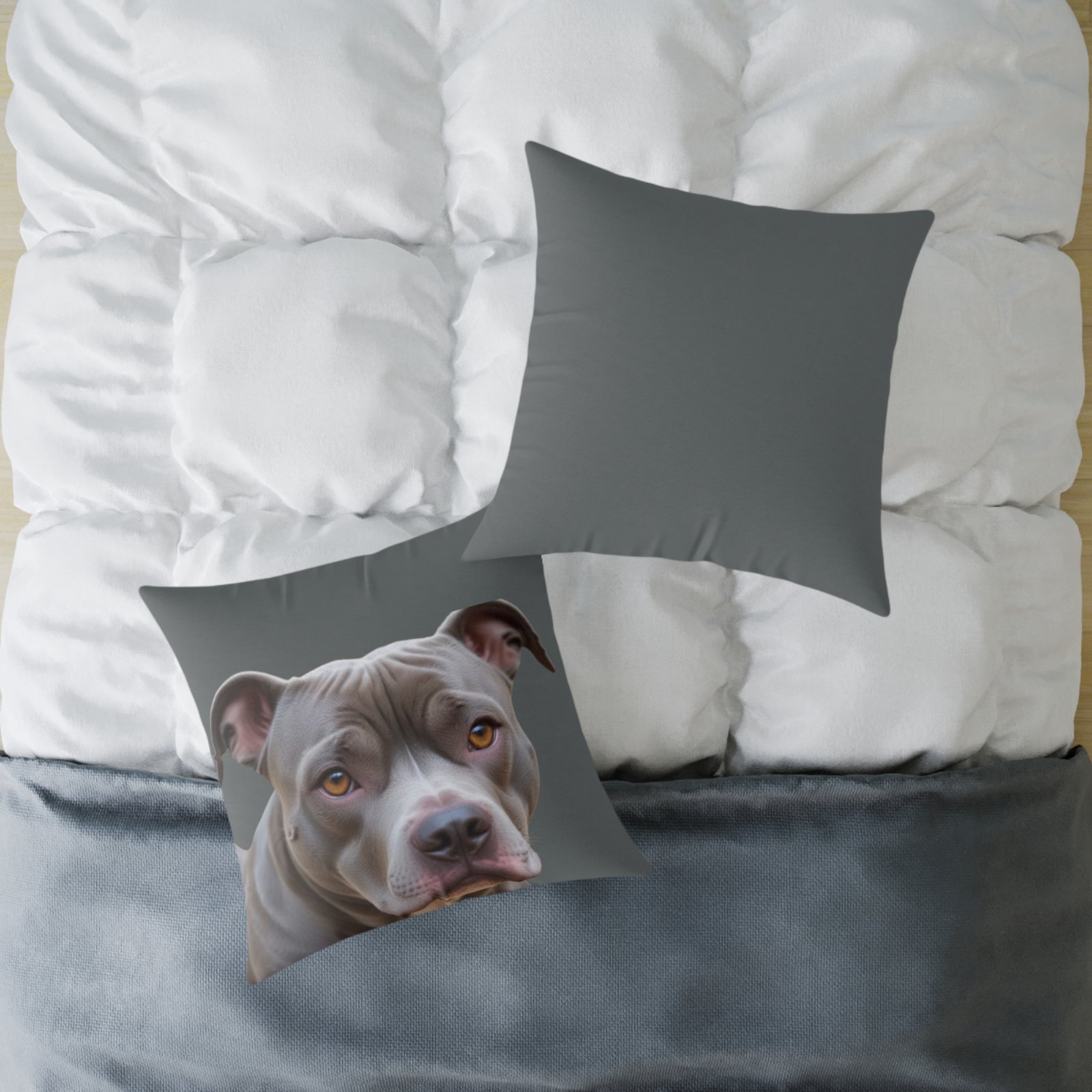 Staffordshire Bull Terrier Square Poly Canvas Pillow - Image 16