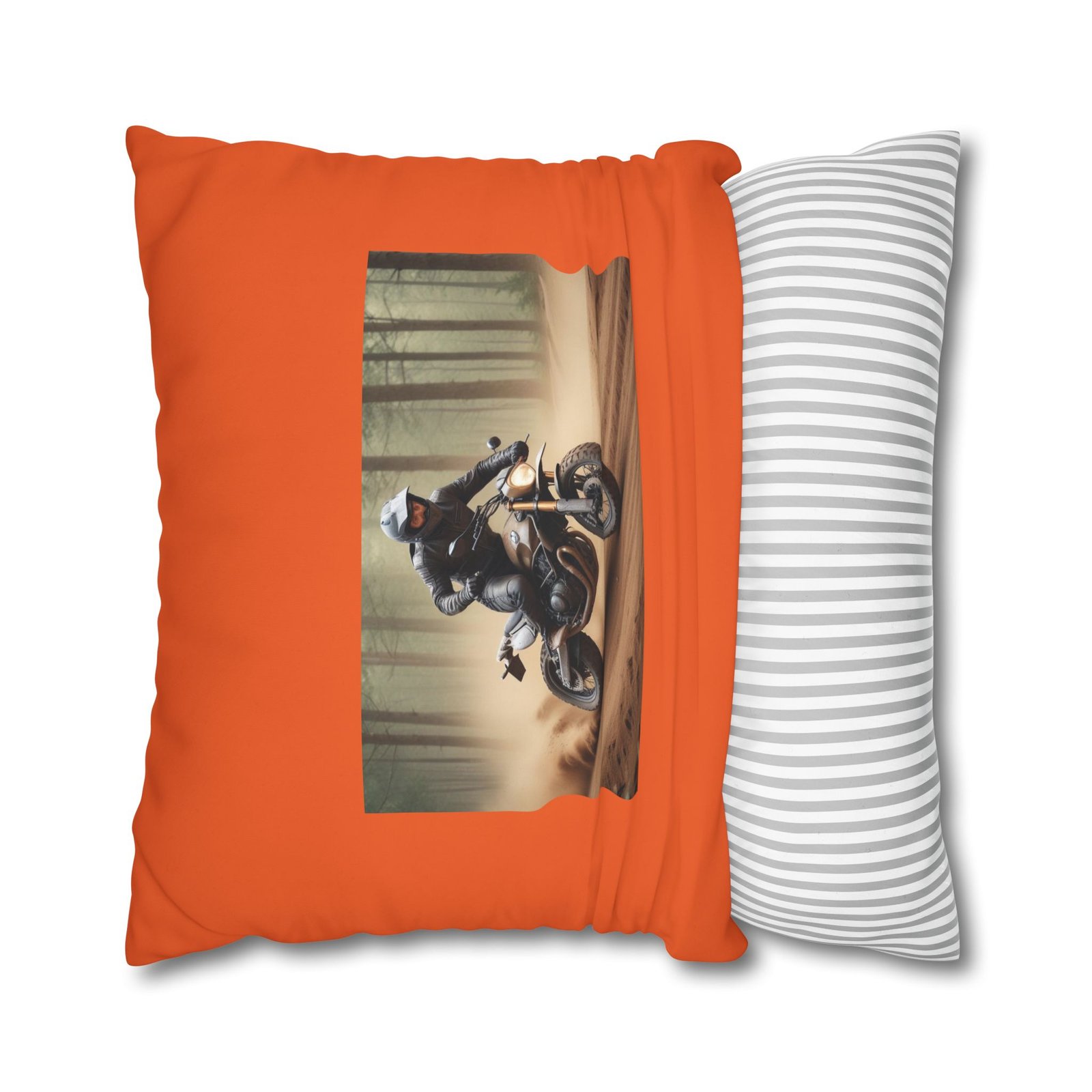 Scrambling Bikes Square Poly Canvas Pillowcase - Image 18