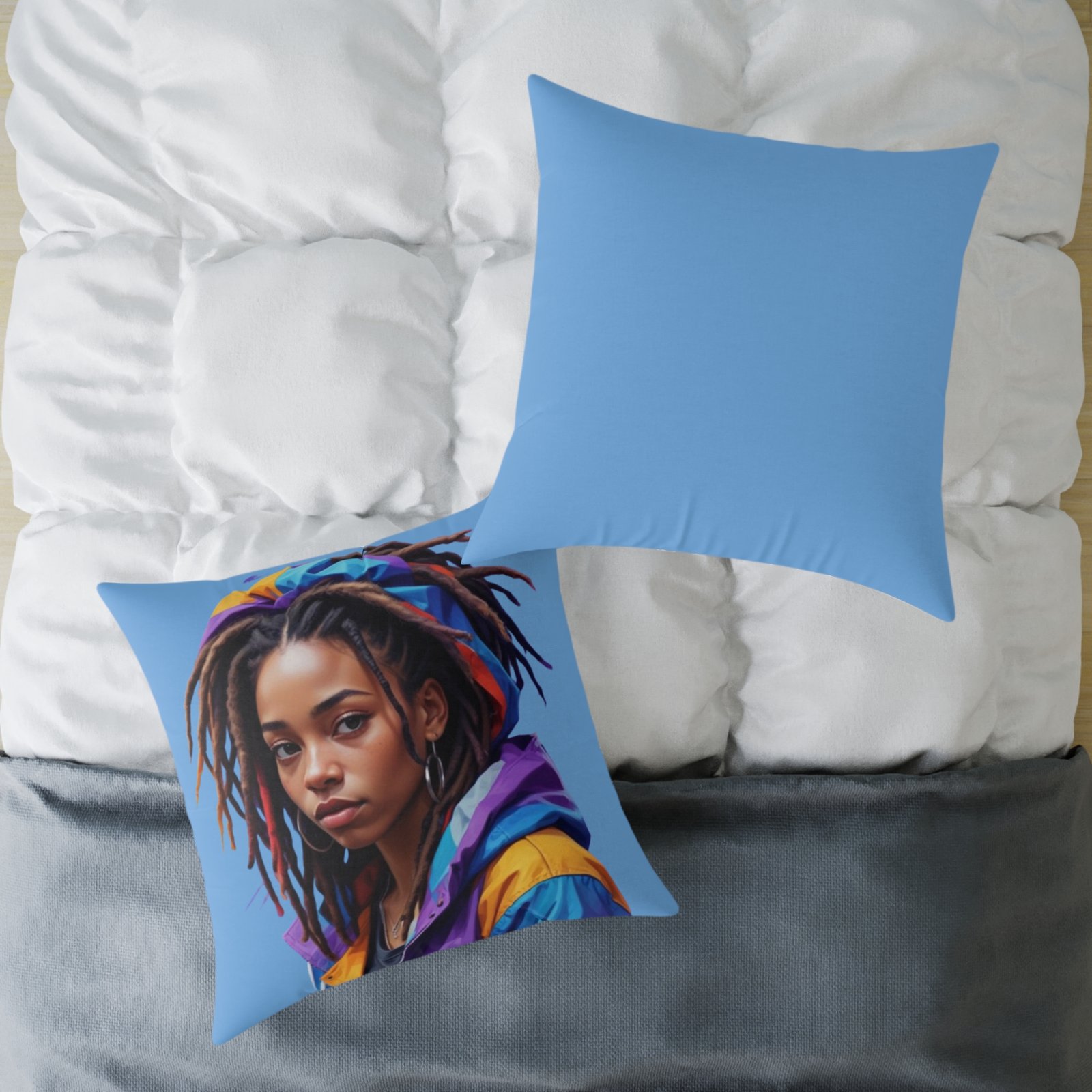 Zara Square Poly Canvas Pillow - Image 20