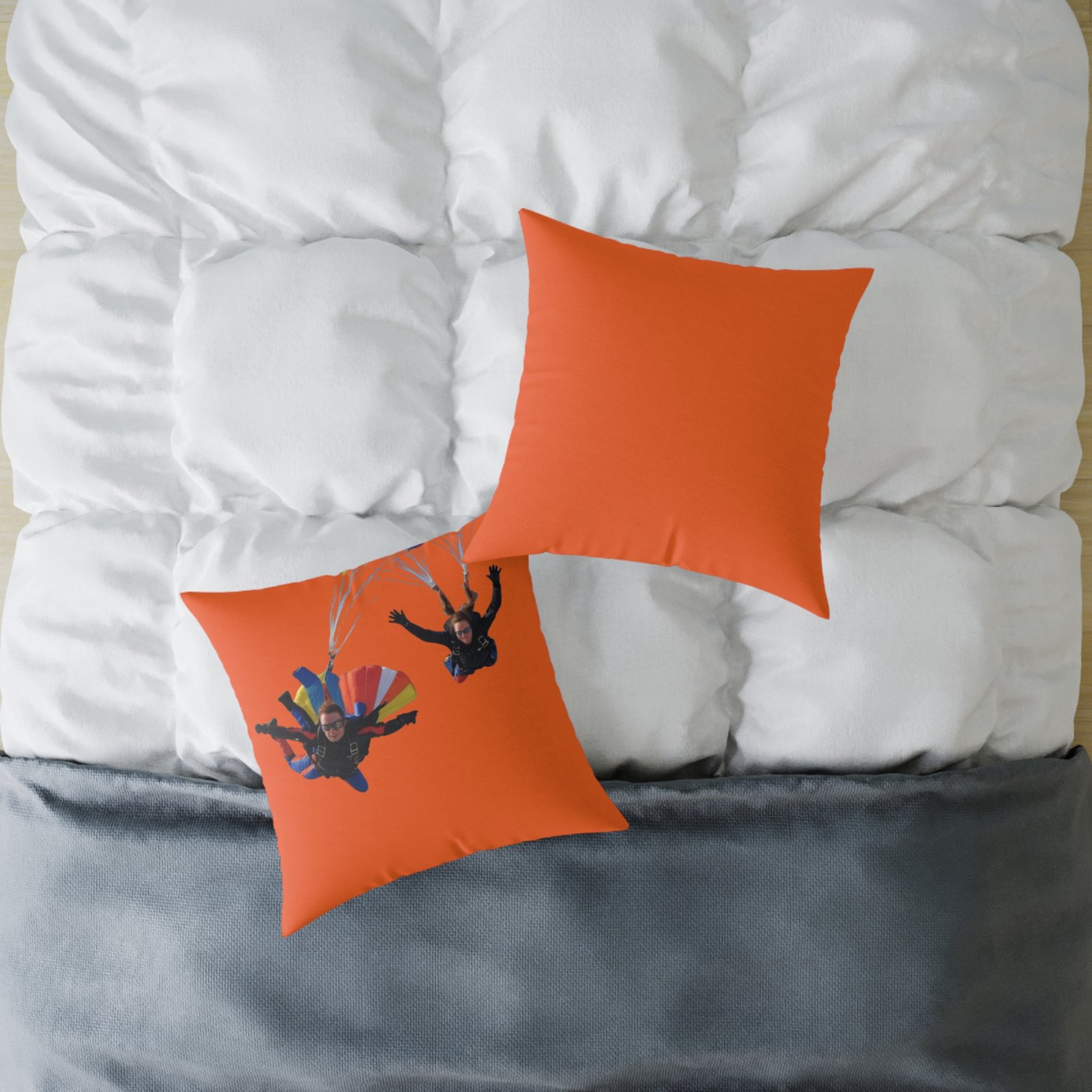 Parachuters Square Poly Canvas Pillow - Image 12