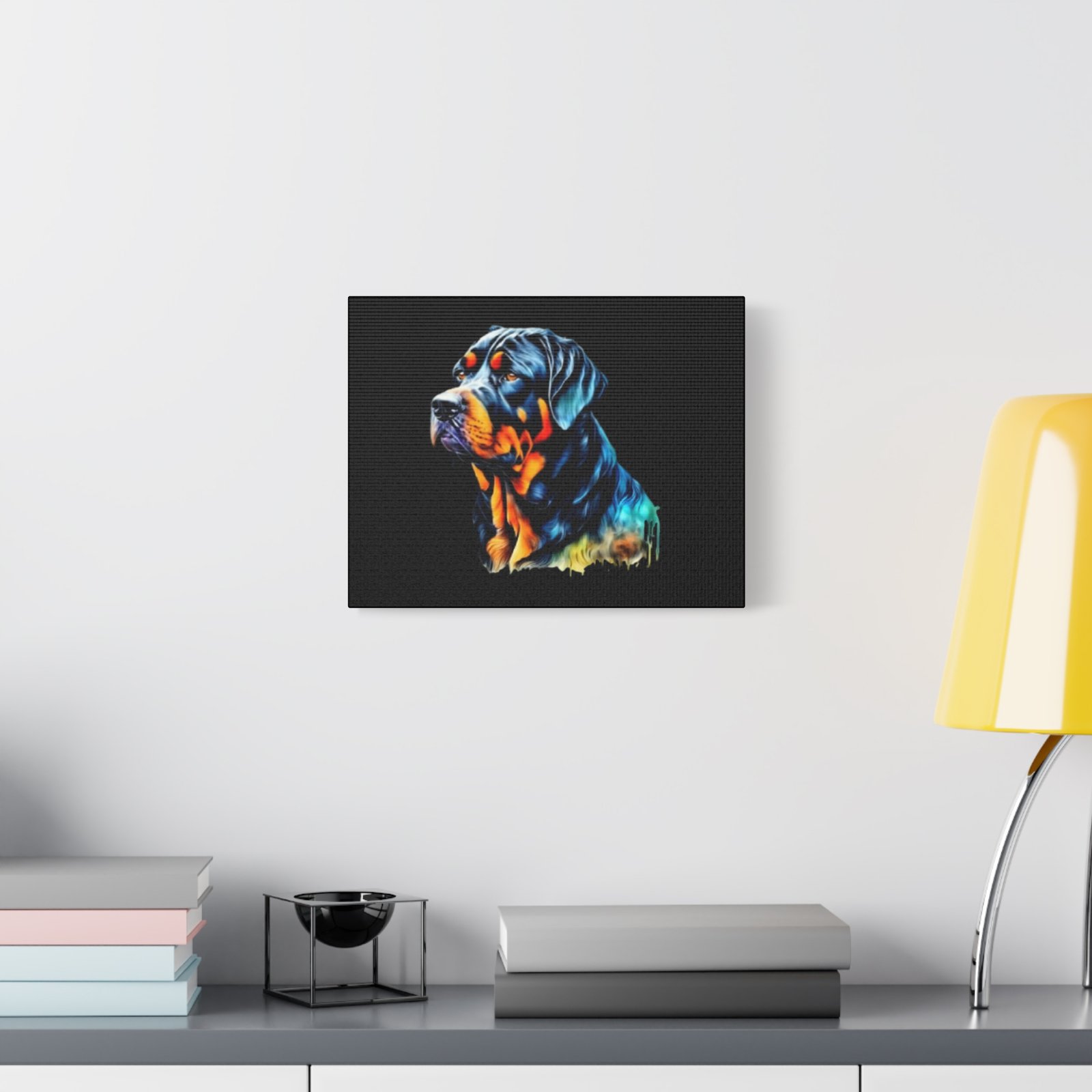 Rottweiller Dog Canvas Art - 1.25" Stretched Matte Print for Pet Lovers - Image 11