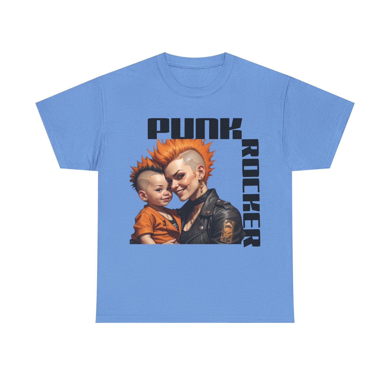 Punk Mother Daughter Father Son Grandparents Grandkids Matching Unisex Heavy Cotton Tee - Image 53