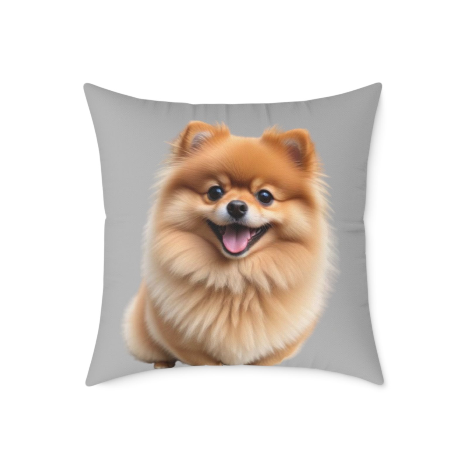 Pomeranian Dog Square Poly Canvas Pillow - Image 13