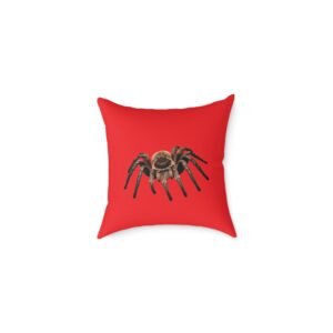 Spider Square Poly Canvas Pillow