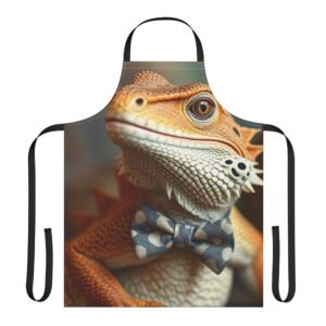 Bearded Dragon  Apron | 5-Color Straps | Perfect for Cooking, BBQ, Gift, Home Decor, Summer Parties, Kitchen Essentials