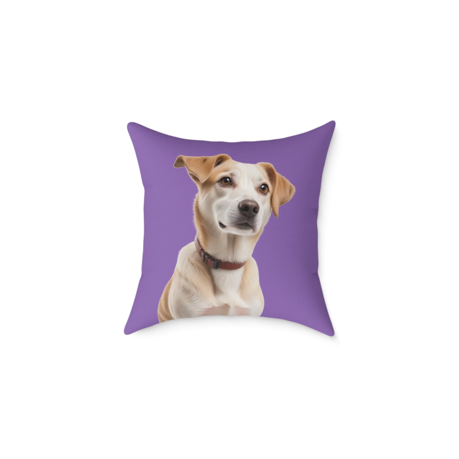 Jack Russell Square Poly Canvas Pillow - Image 5