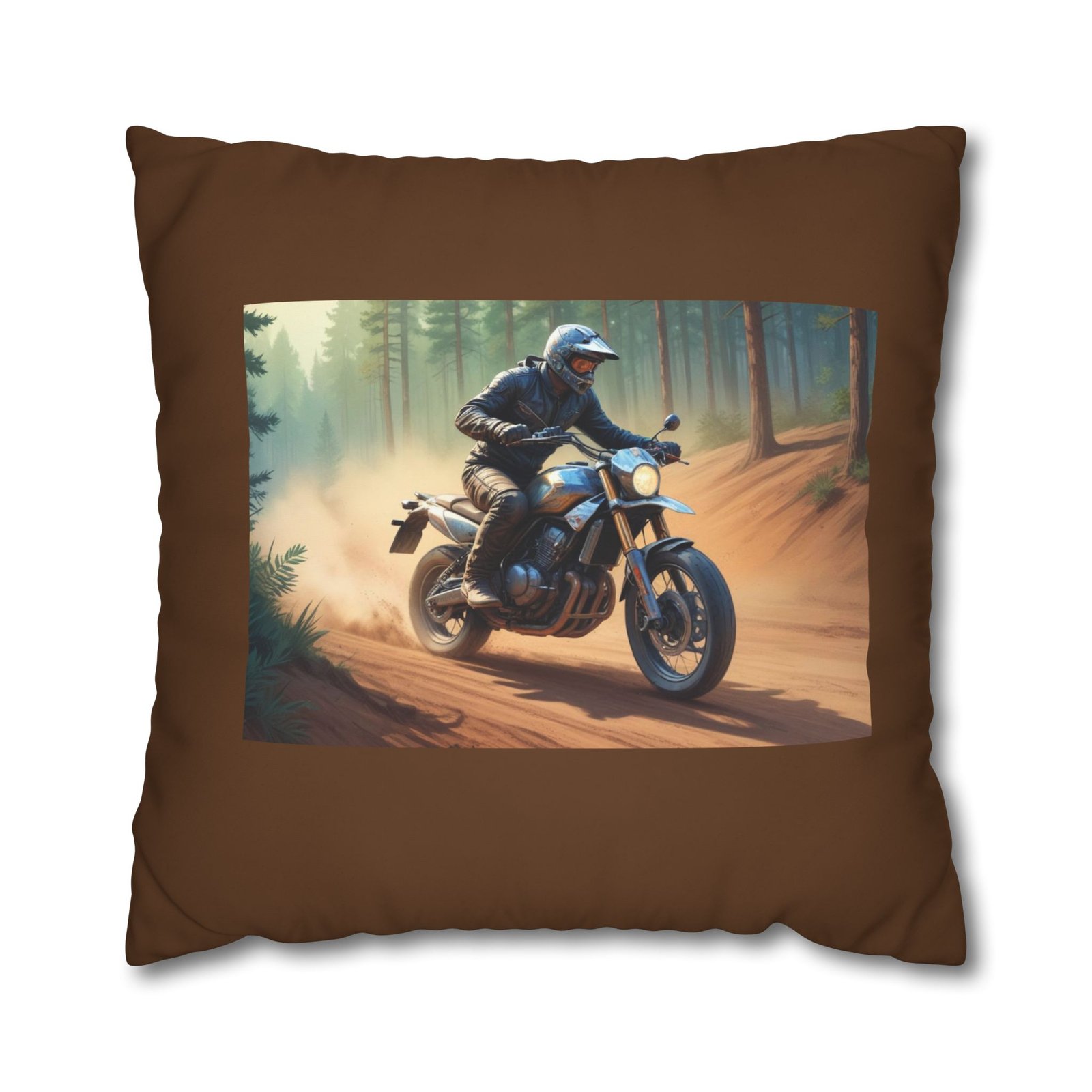 Scrambling Bikes Square Poly Canvas Pillowcase - Image 17
