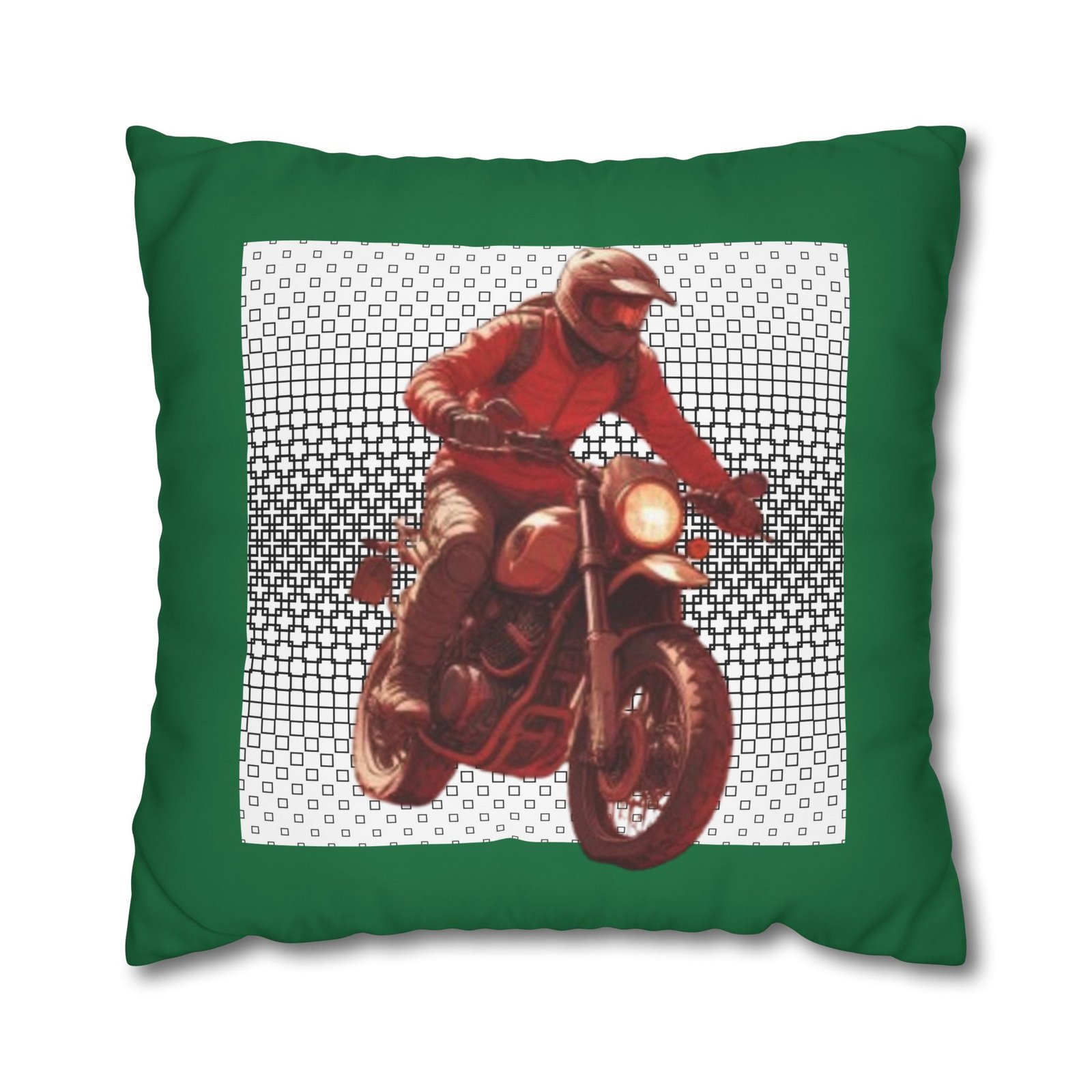 Scrambling Bikes Square Poly Canvas Pillowcase - Image 17