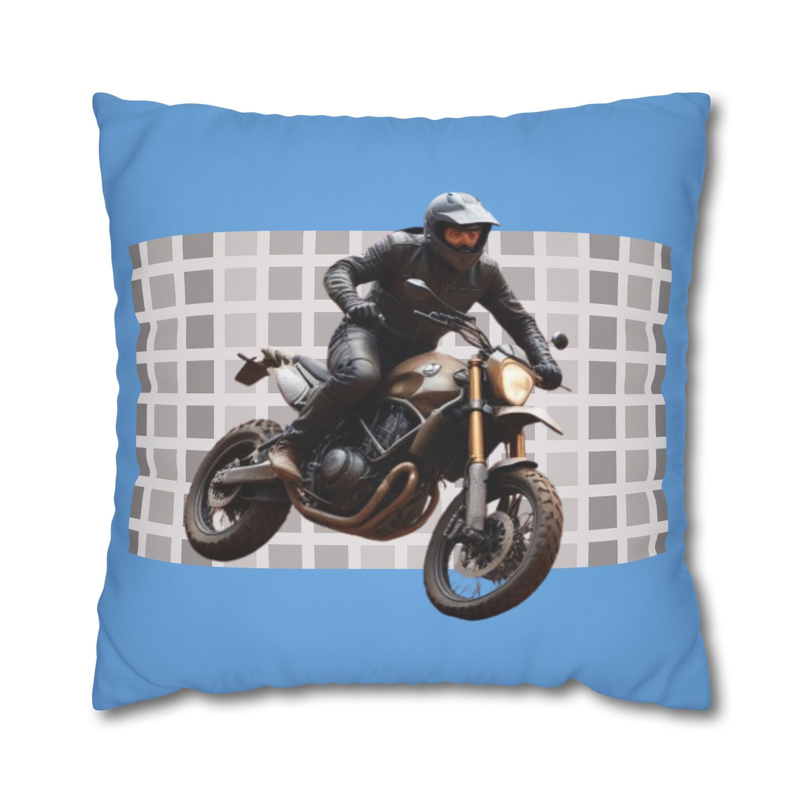 Scrambling Bikes Square Poly Canvas Pillowcase - Image 17