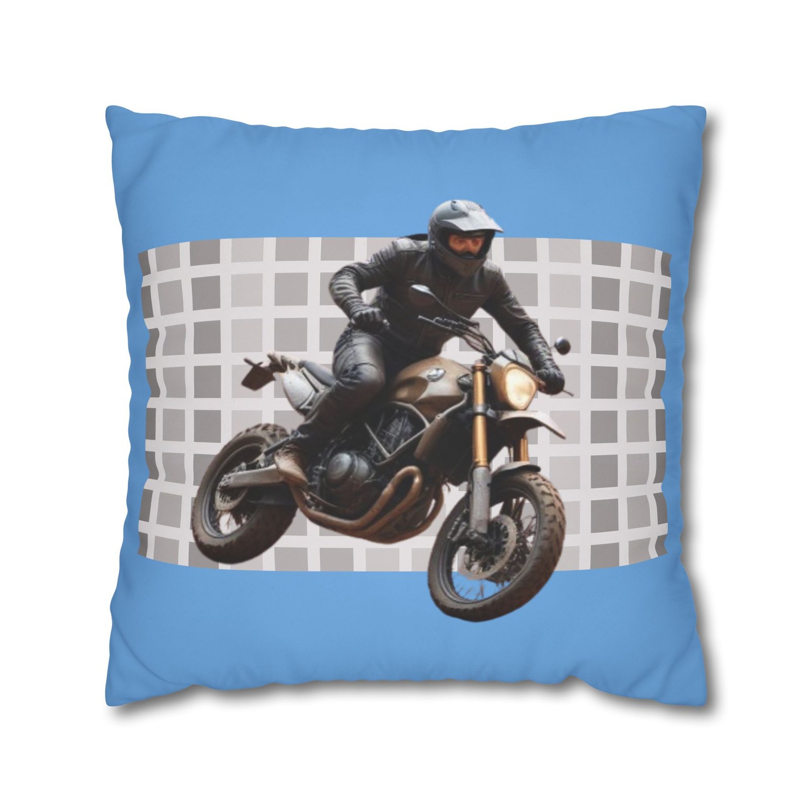 Scrambling Bikes Square Poly Canvas Pillowcase - Image 13