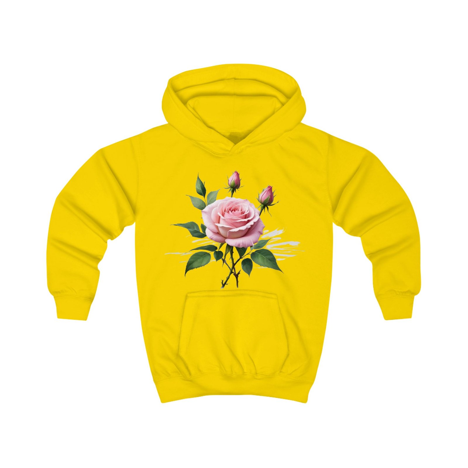 Pink Roses Kids Hoodie - Image 5