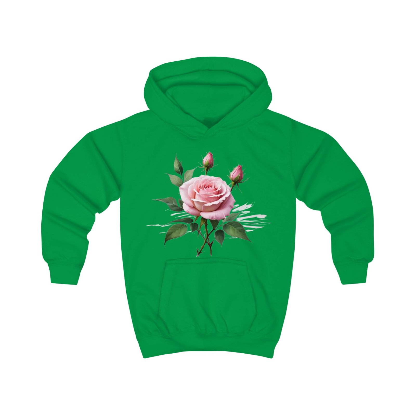 Pink Roses Kids Hoodie - Image 11