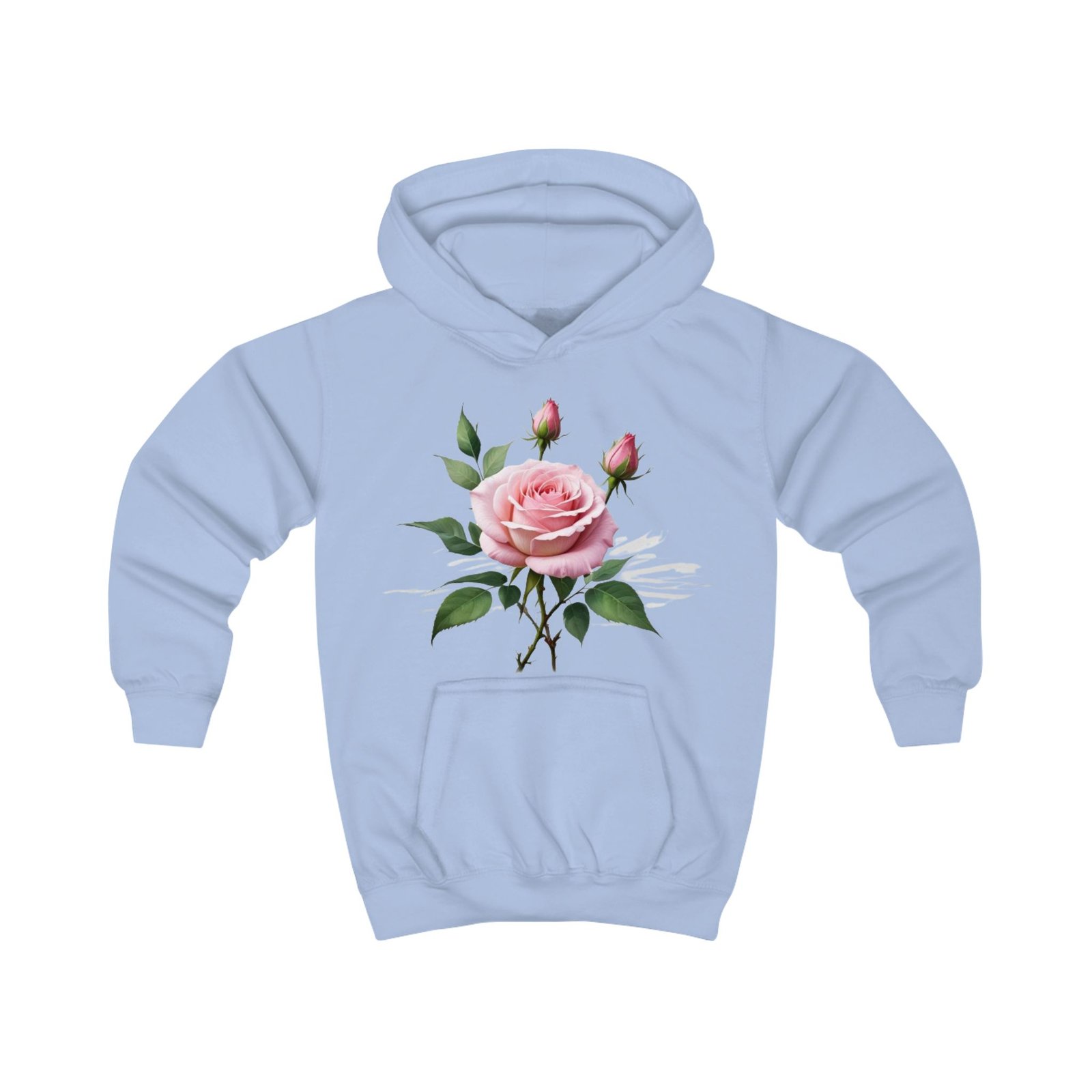 Pink Roses Kids Hoodie - Image 15