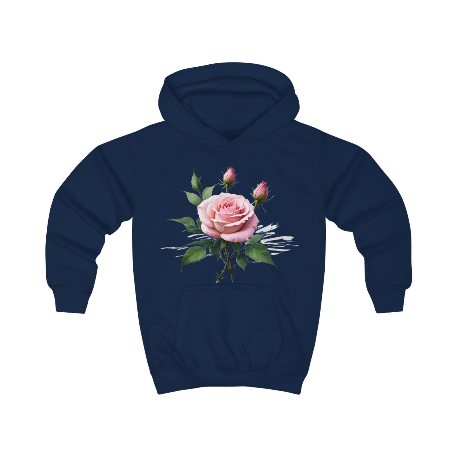 Pink Roses Kids Hoodie - Image 19