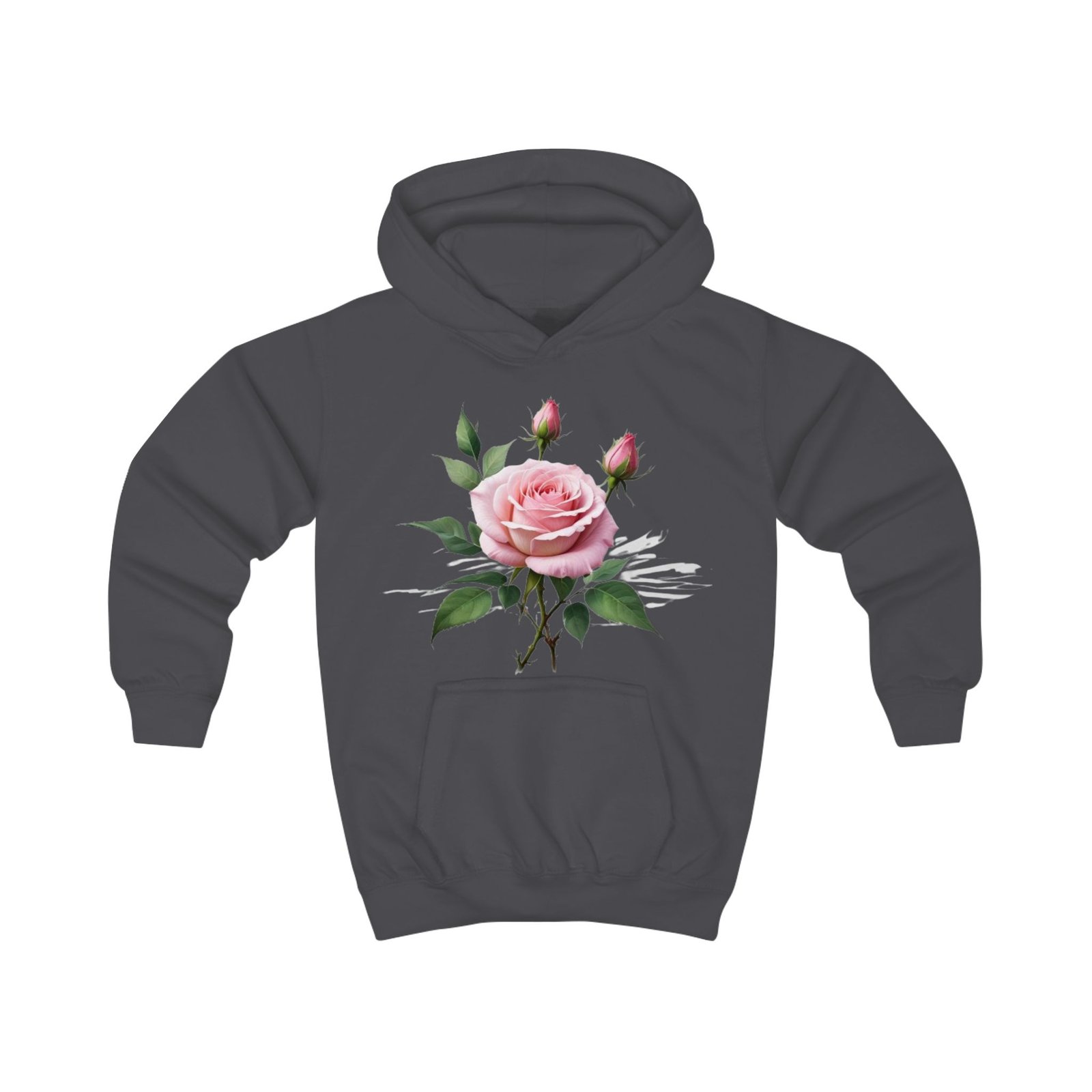 Pink Roses Kids Hoodie - Image 21