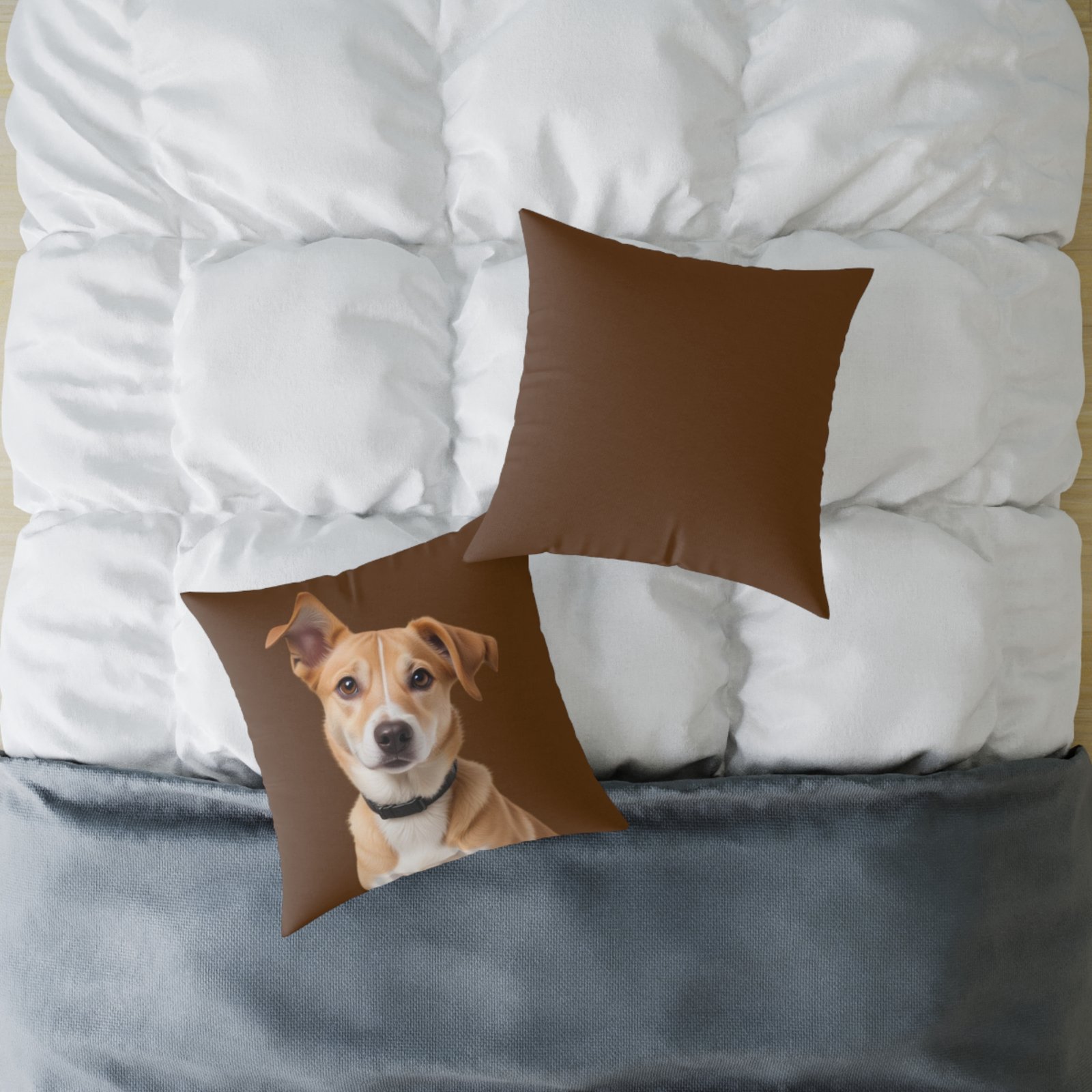 Jack Russell Square Poly Canvas Pillow - Image 12