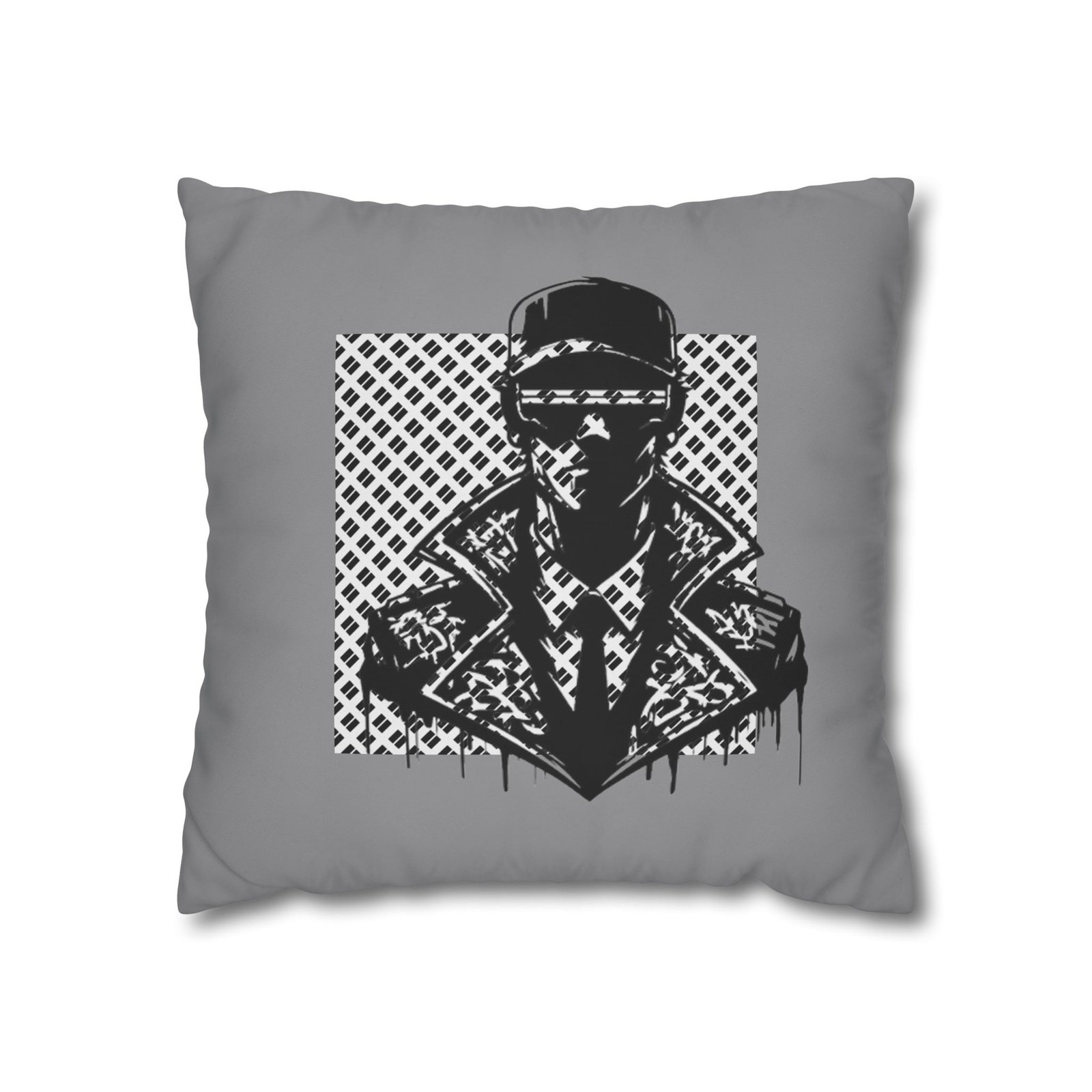 Gangster Square Poly Canvas Pillowcase - Image 5