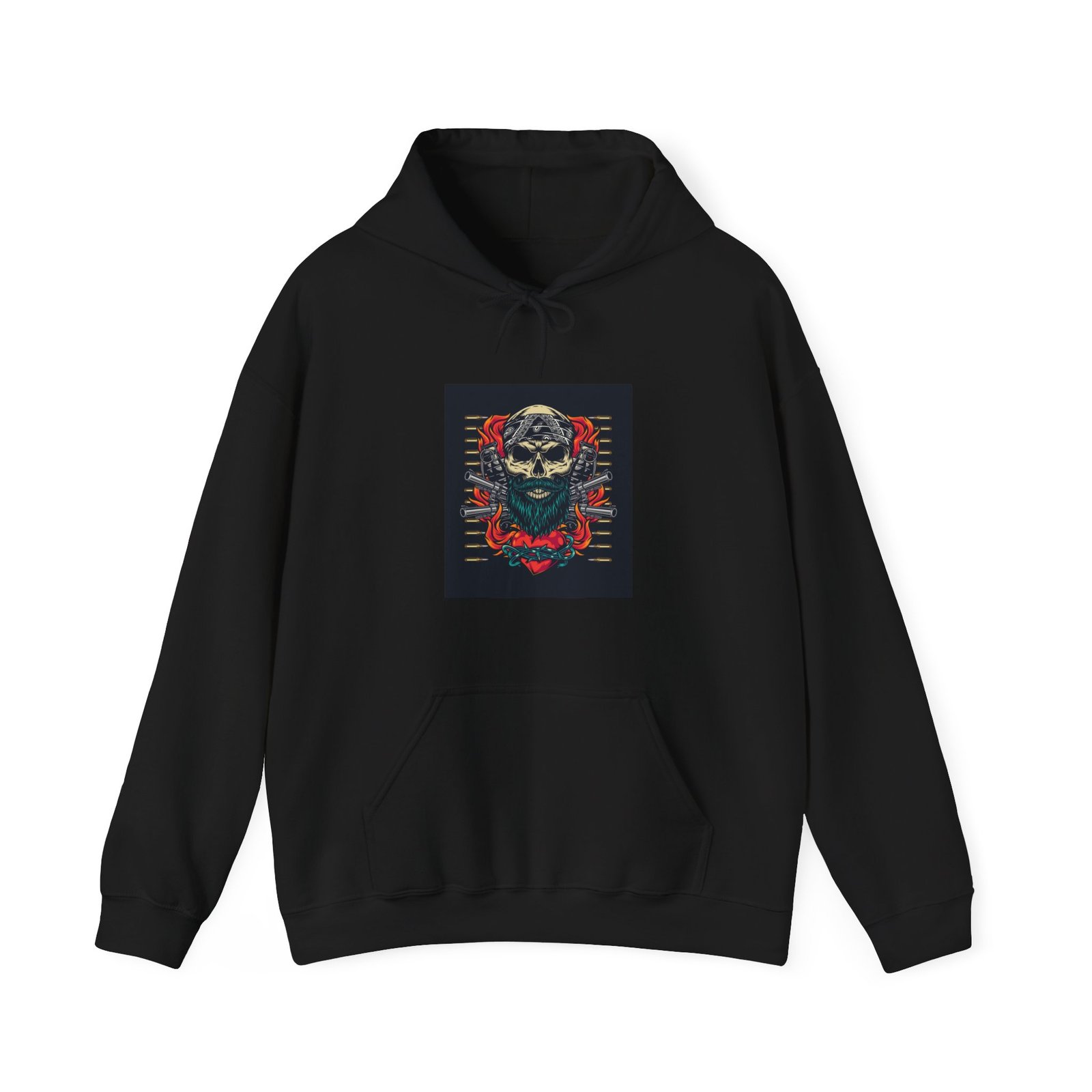 Skull Tattoo Unisex Heavy Blend™ Hooded Sweatshirt - Image 9