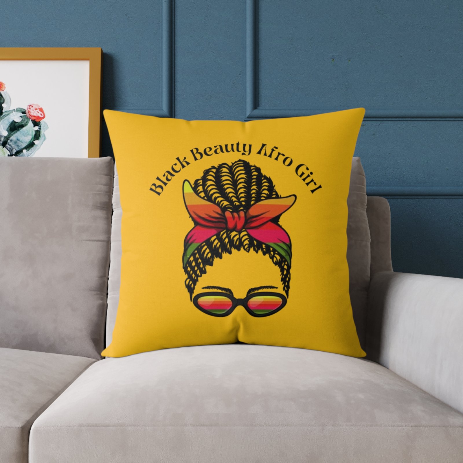 Jamaica Reggae Rasta Music Spliff Cannabis Square Poly Canvas Pillow 08 - Image 15