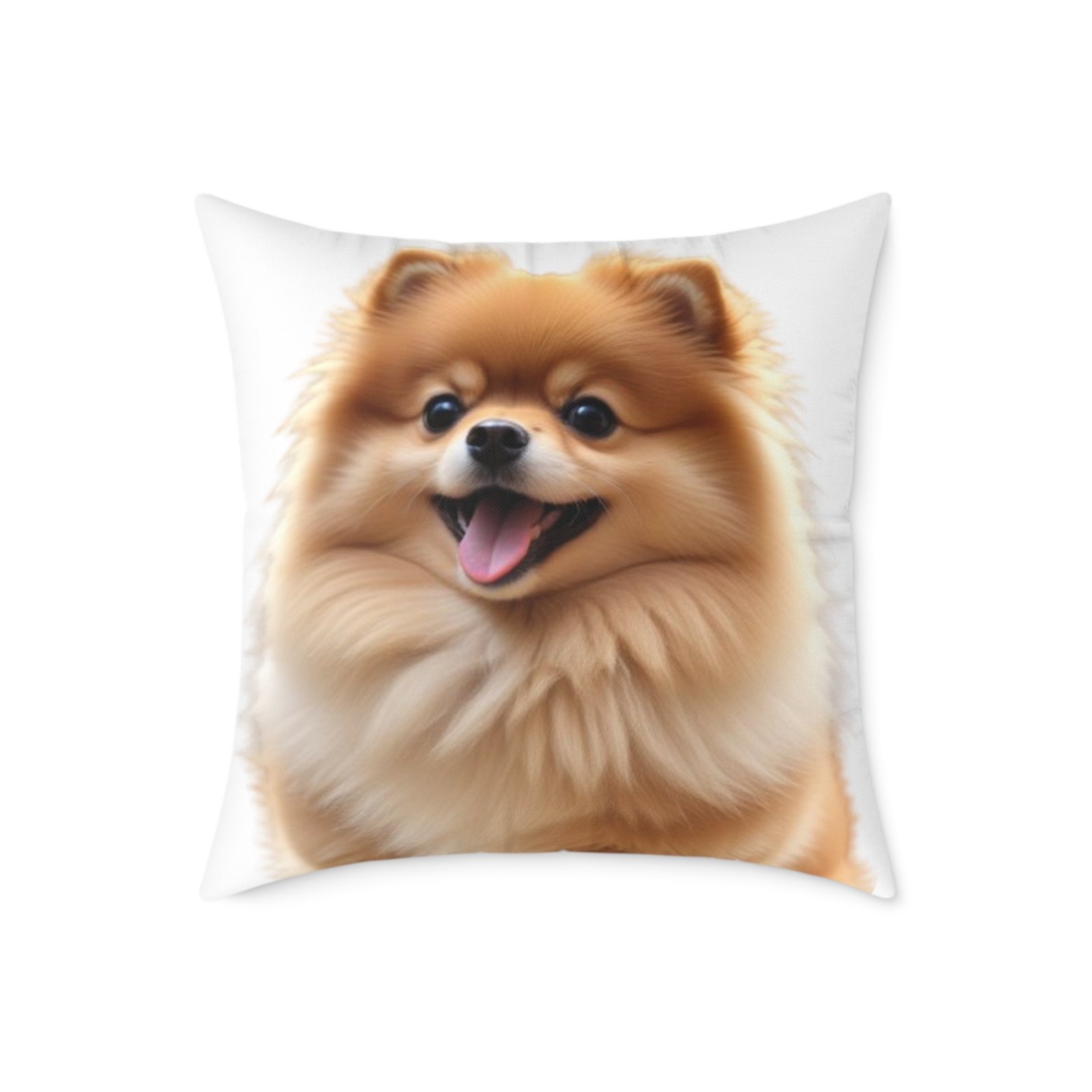 Pomeranian Dog Square Poly Canvas Pillow - Image 13