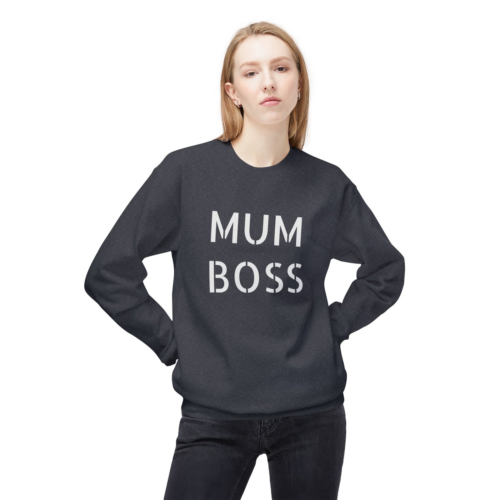 Funny Unisex Crewneck Sweatshirt - Stylish and Cozy 'BOSS' Design for Everyday Wear, Gift for Boss's Day, Casual Outerwear, Comfy Gift Idea - Image 7