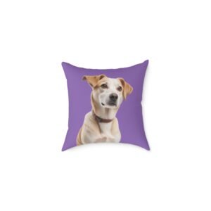 Jack Russell Square Poly Canvas Pillow