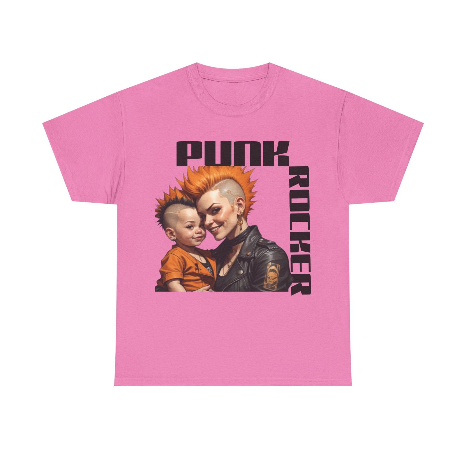 Punk Mother Daughter Father Son Grandparents Grandkids Matching Unisex Heavy Cotton Tee - Image 61