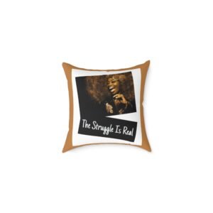 Funny Quote Struggle Is Real Poly Canvas Pillow Cushion