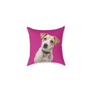 Jack Russell Square Poly Canvas Pillow