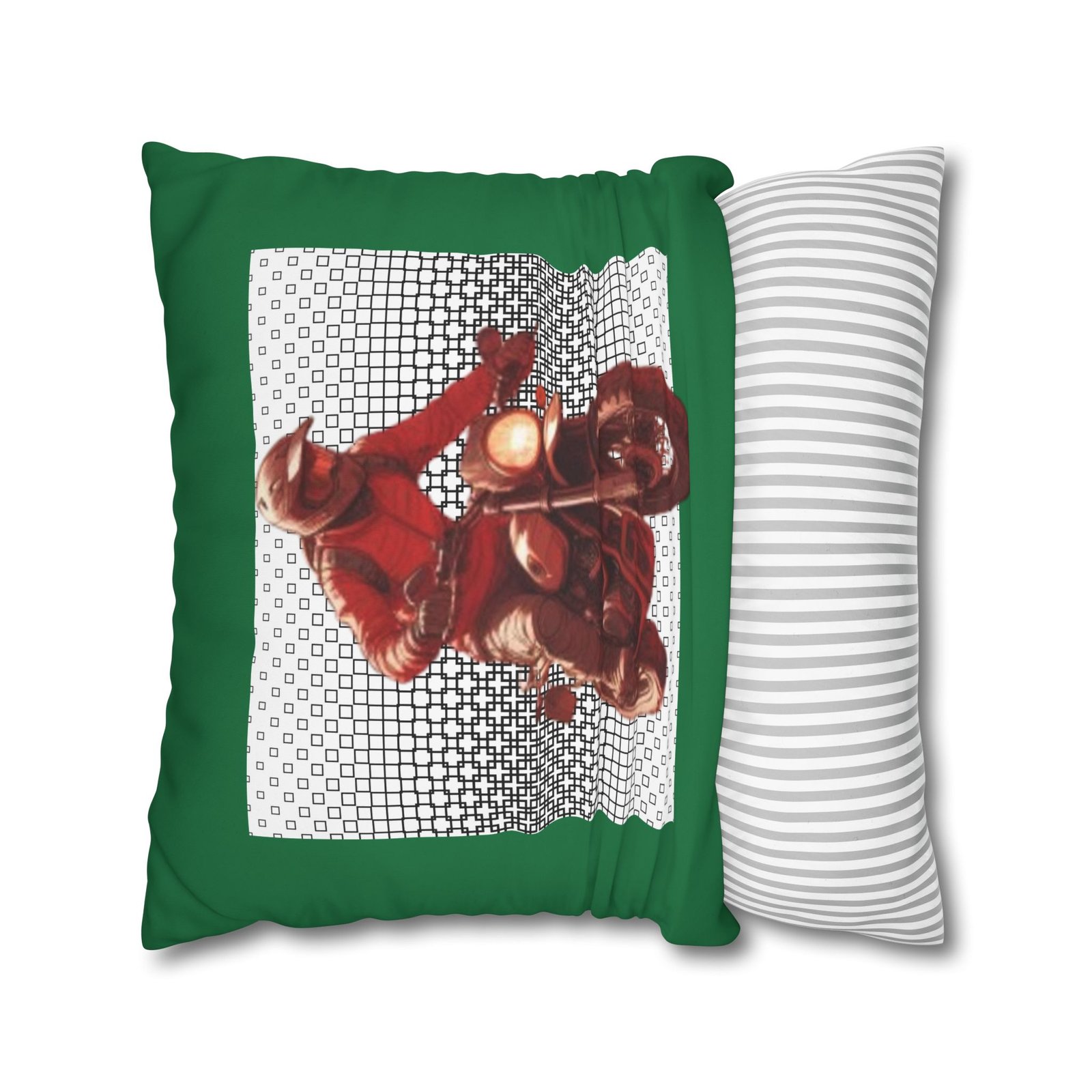 Scrambling Bikes Square Poly Canvas Pillowcase - Image 14