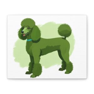 Poodle Dog Canvas Art - 1.25" Stretched Matte Print for Pet Lovers