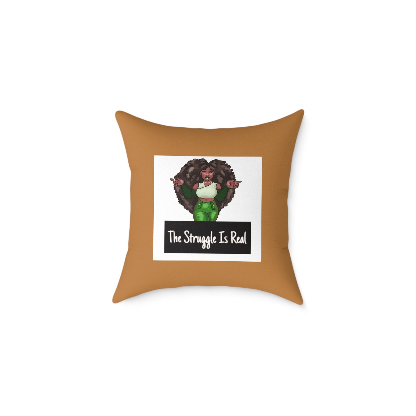 Funny Quote Keeping It Real Poly Canvas Pillow Cushion 08 - Image 5