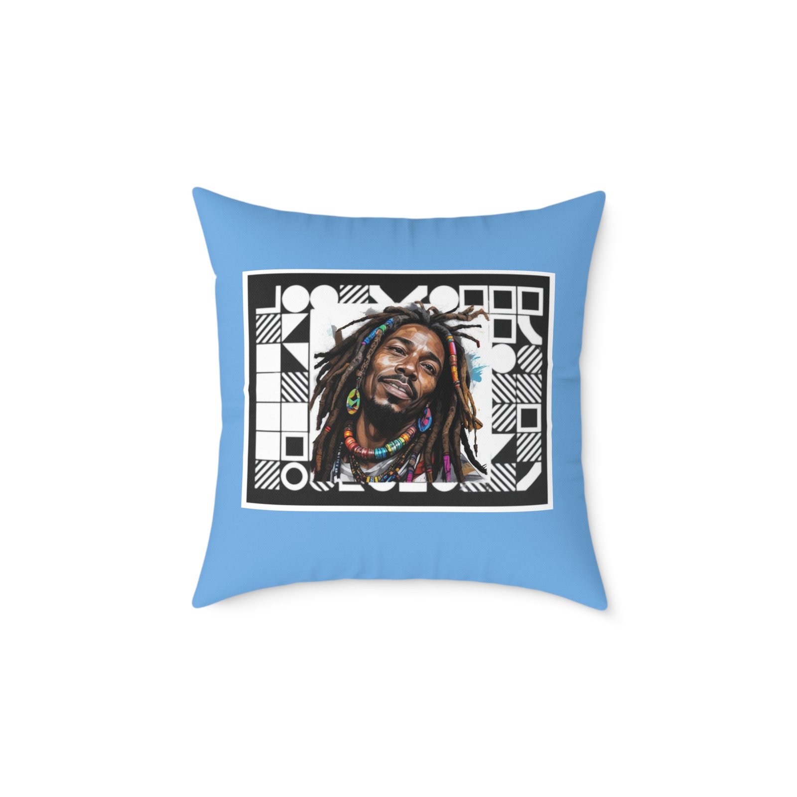 Rastafarian Square Poly Canvas Pillow - Image 9
