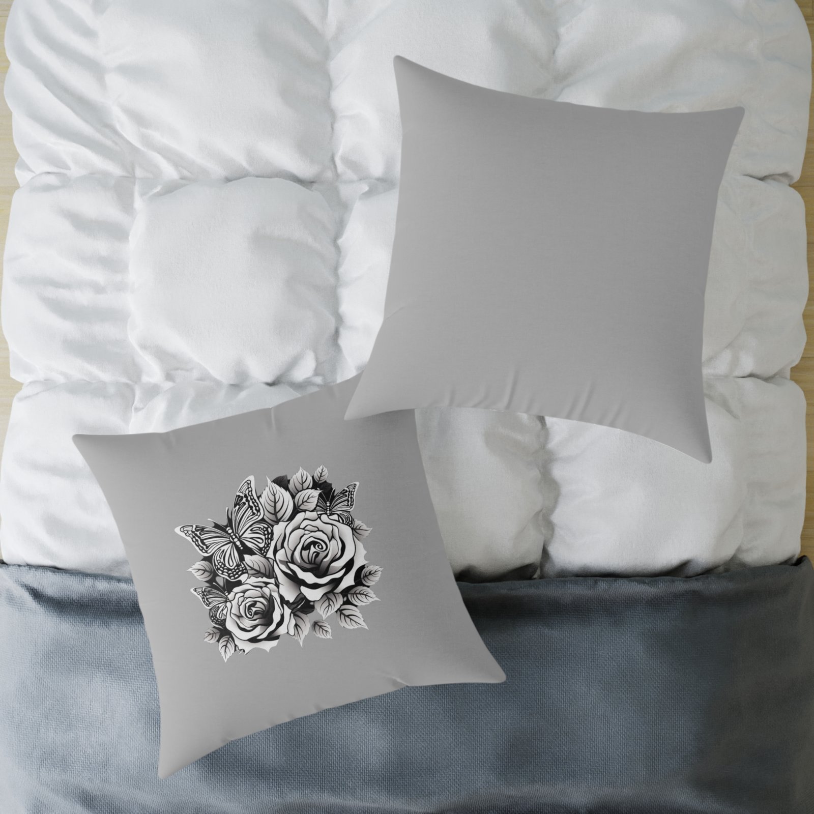 Butterfly Square Poly Canvas Pillow - Image 20