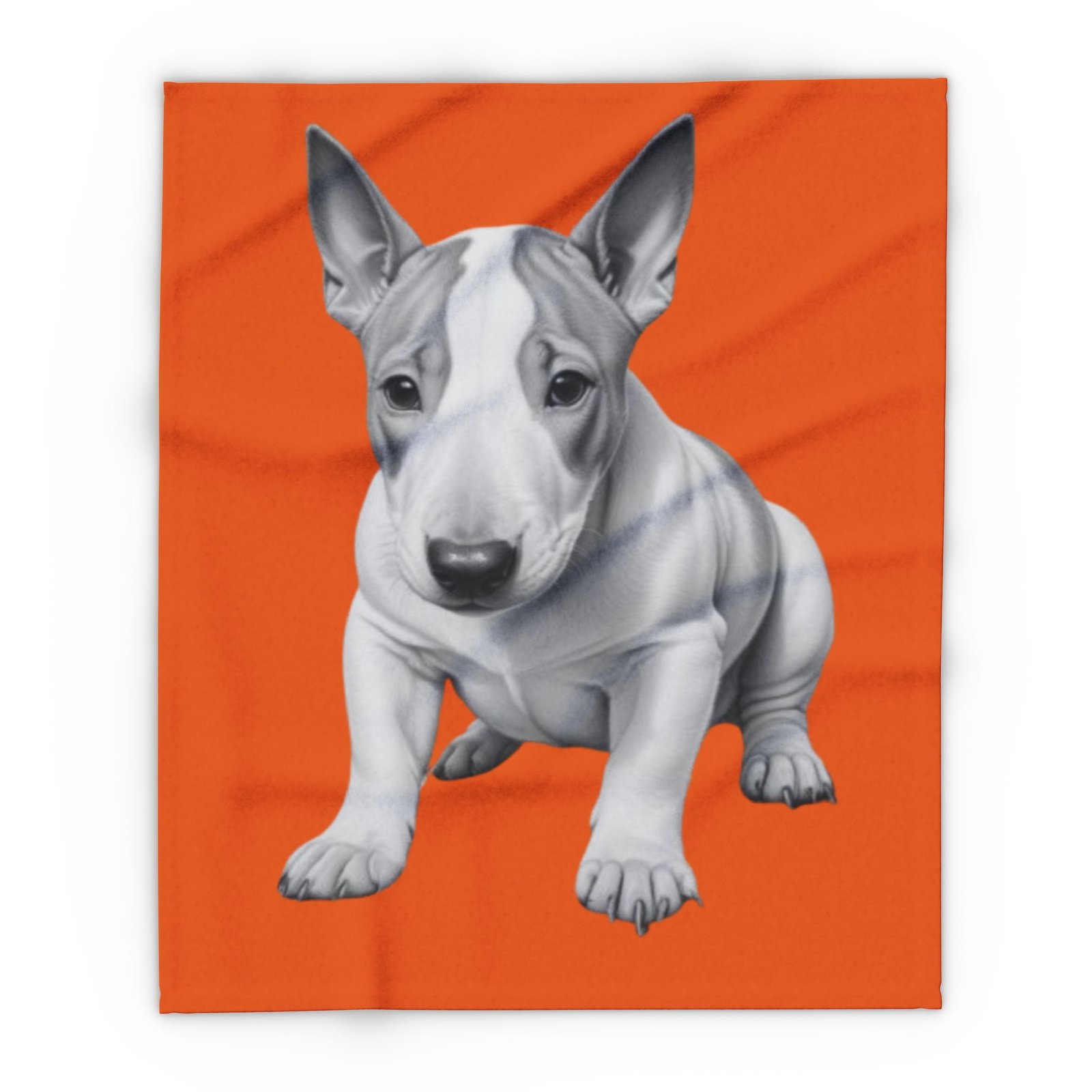 English Bull Terrier Puppy Arctic Fleece Blanket 62 - Image 5