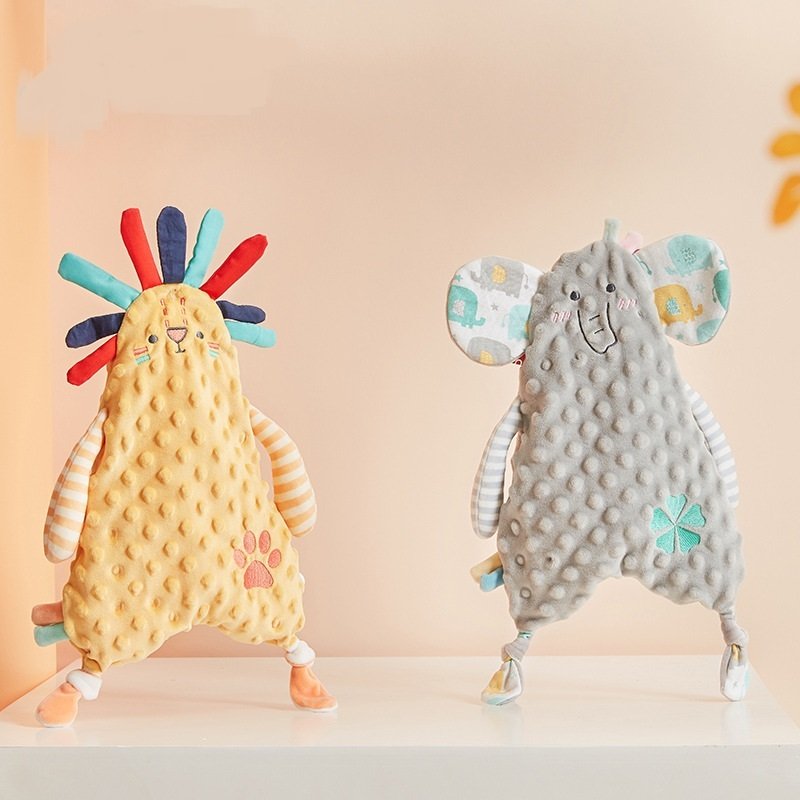 Baby Appease Towel Nursing Teether Kawaii Bunny Ears Newborn Face Towel Baby Toddler Comfort Sleeping Cuddling Towel Doll Toys - Image 3